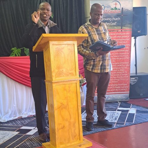 The Word is preached.