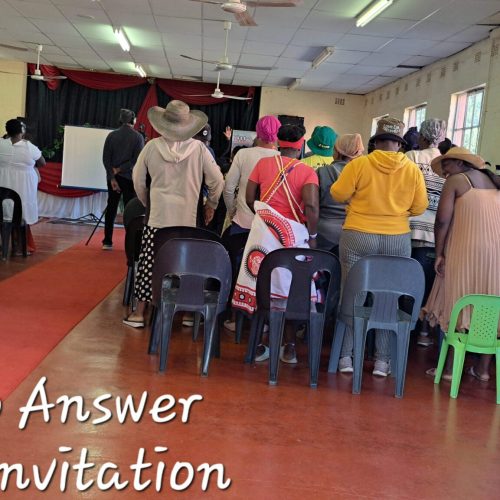 About 80 of the local residents stood up at one time to accept Jesus as their Lord and Savior.